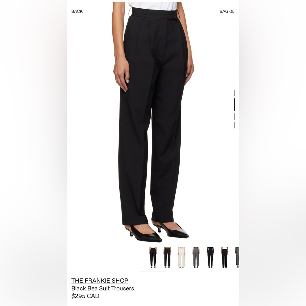 THE FRANKIE SHOP Black Bea Suit Trousers